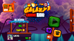 Galaxy Cannon Rider - меню