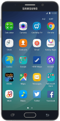 Главный экран смартфона Samsung